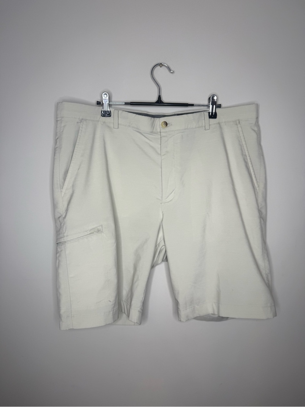 Greg Norman Collection Cream Cargo Shorts